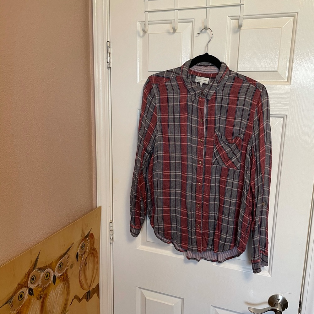 Lucky Brand Pink Flannel ✨💖✨